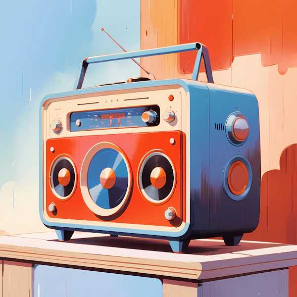 Retro Radio Illustration