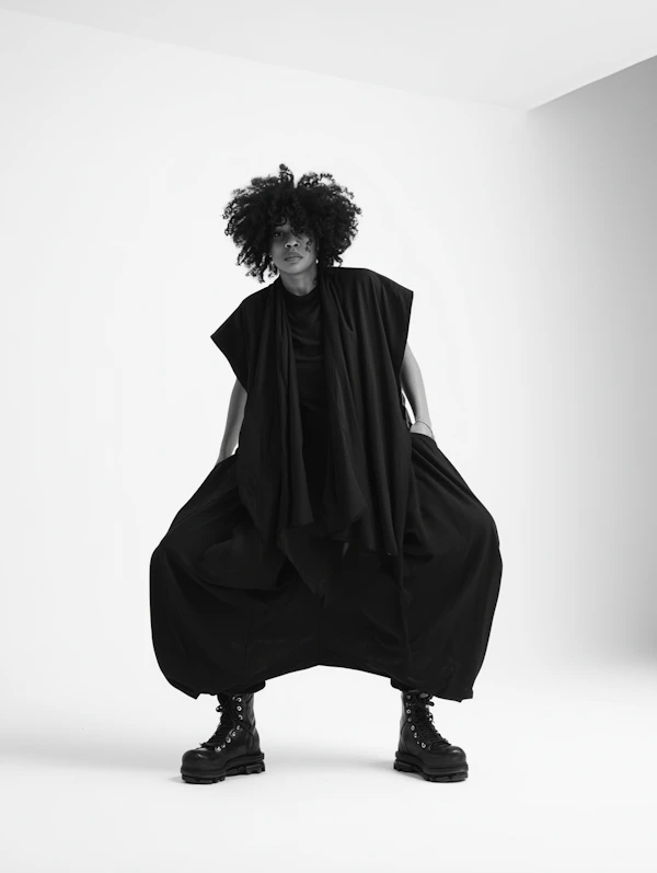 Avant-Garde Fashion Pose