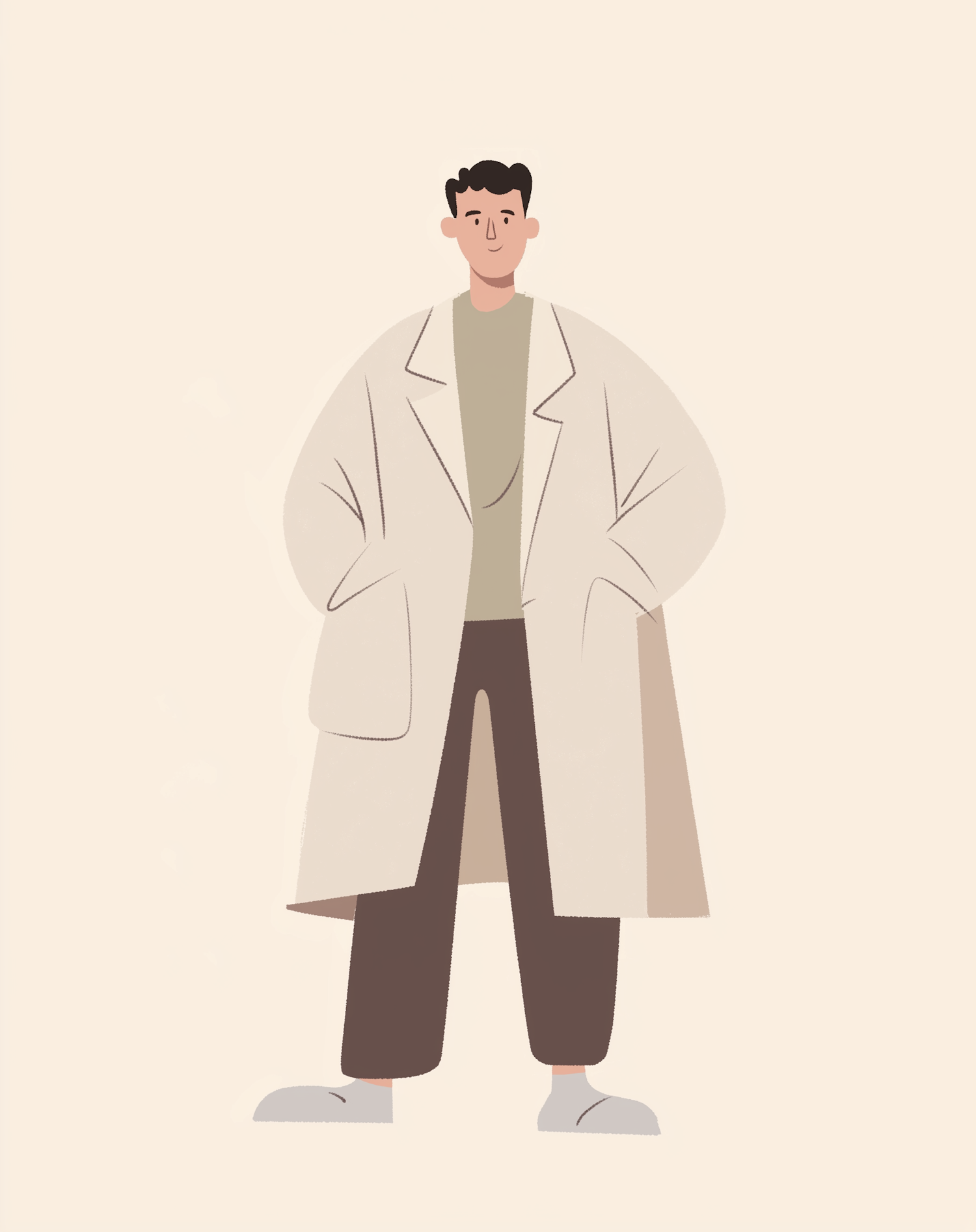 Stylized Young Man Illustration