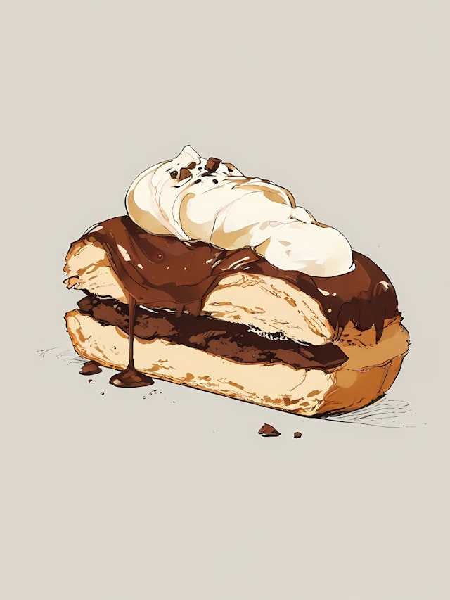 Decadent Dessert Illustration