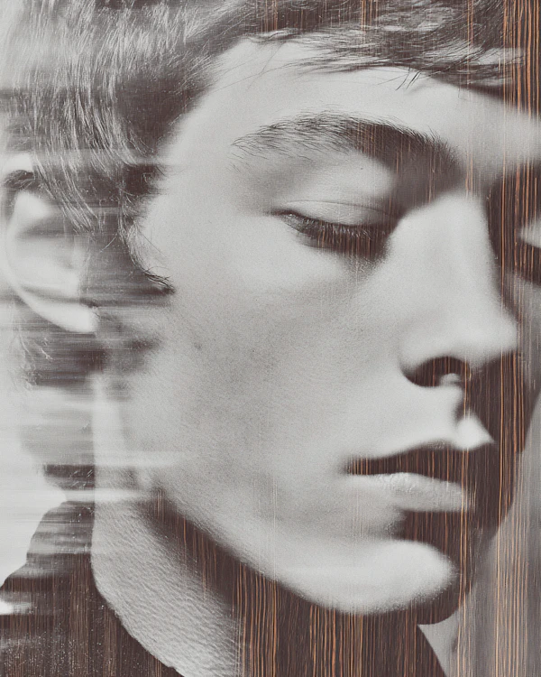 Serene Monochrome Portrait