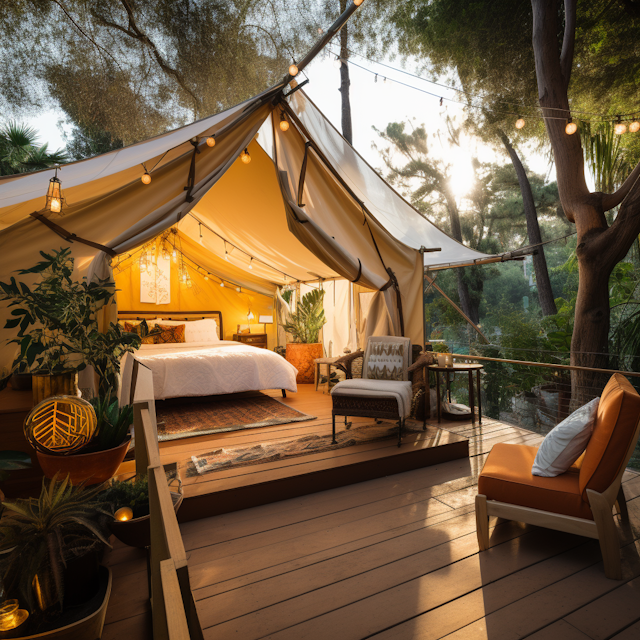 Golden Hour Glamping Retreat