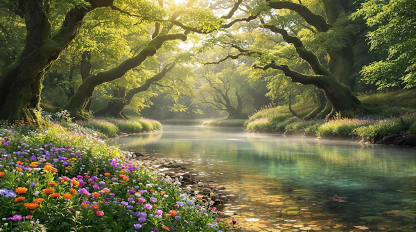 Serene Forest Stream