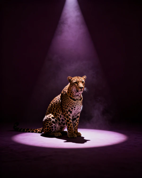 Leopard in Spotlight
