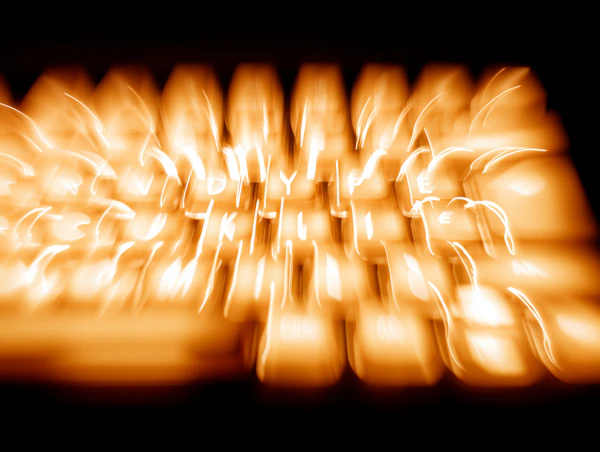 Glowing Keyboard Art