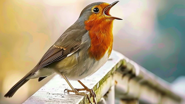 Robin on Railing