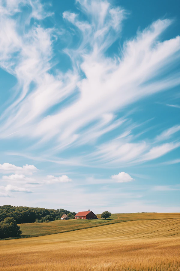 Golden Wheat Landscape