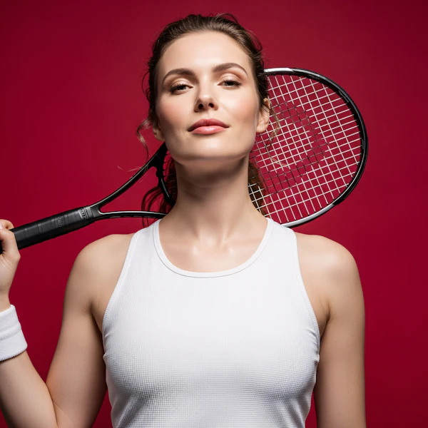Confident Tennis Pose