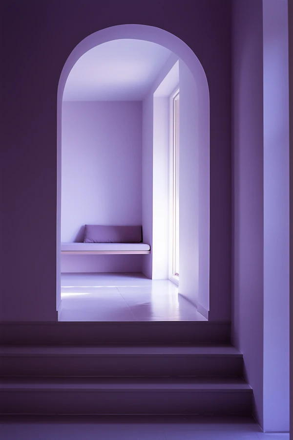 Minimalist Purple Interior