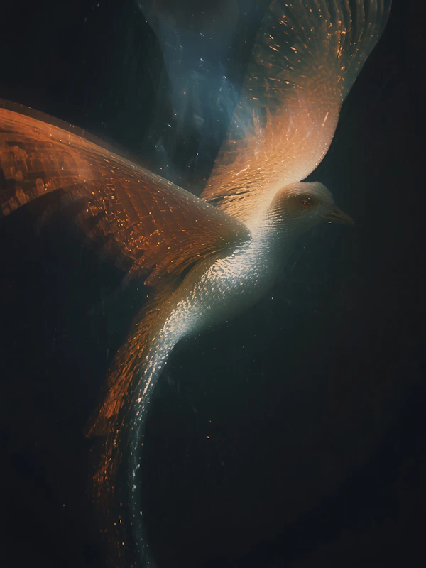 Ethereal Bird Figure