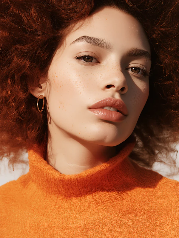 Portrait of Redhead Woman