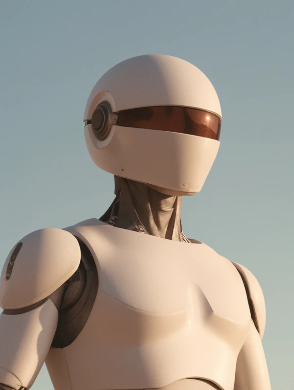 Futuristic Humanoid Robot