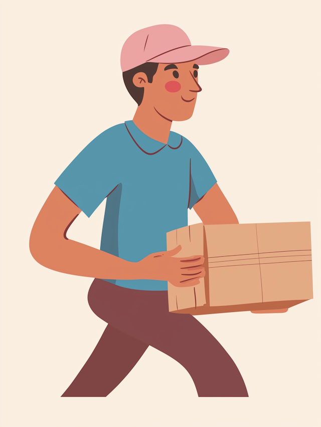 Delivery Person Illustration