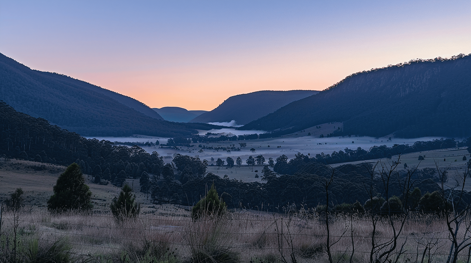 Serene Landscape at Dawn