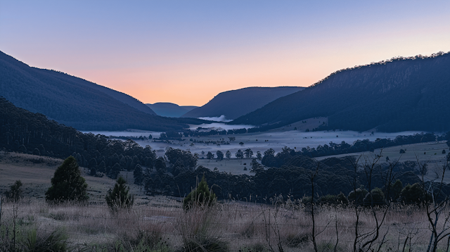 Serene Landscape at Dawn