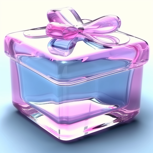 3D Glass-like Gift Box