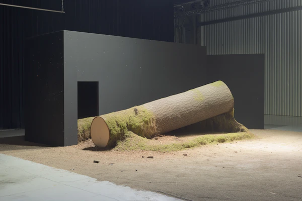 Mossy Tree Art Display
