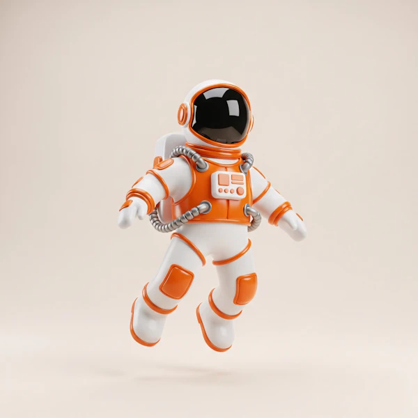 Cartoon Astronaut Render