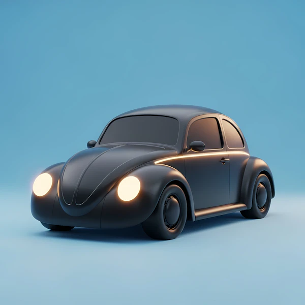Vintage Car Rendering