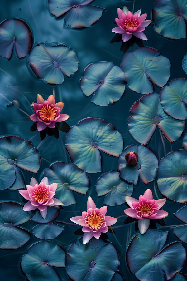 Tranquil Water Lilies Scene