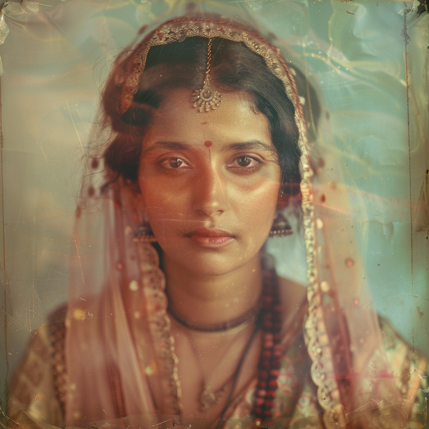 Serene South Asian Woman in Traditional Attire