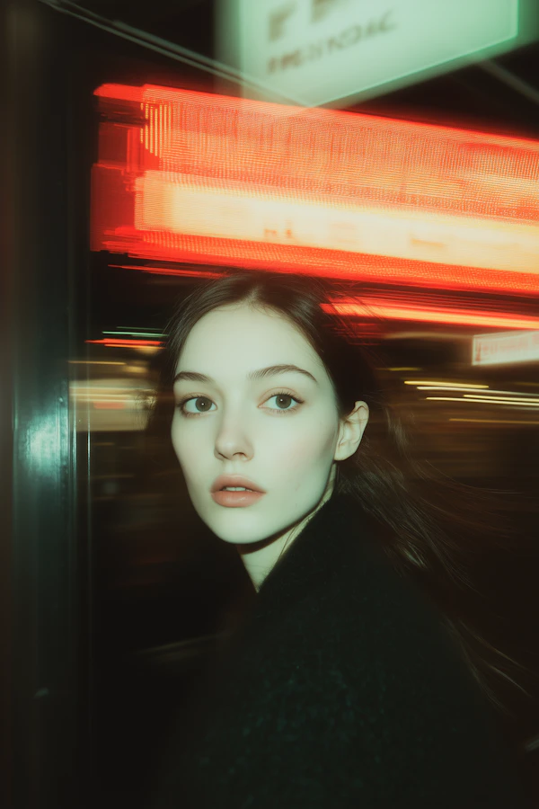 Moody Portrait of a Young Woman