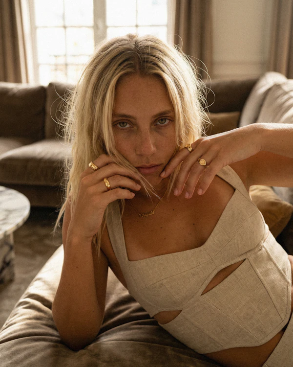 Woman in Cozy Interior