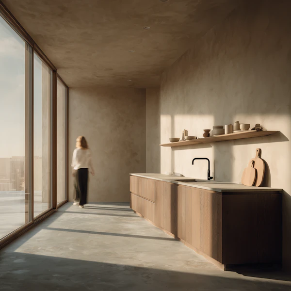 Minimalist Kitchen Scene