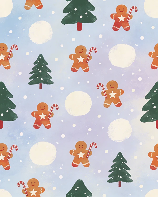 Festive Gingerbread Scene