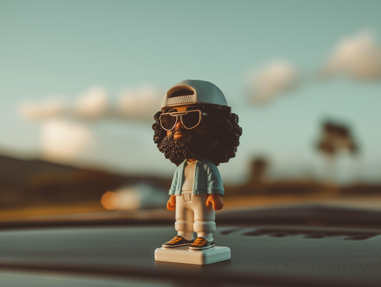 Figurine On Dashboard