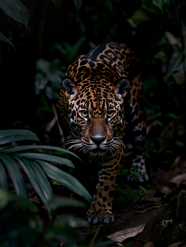 Majestic Jaguare in Jungle