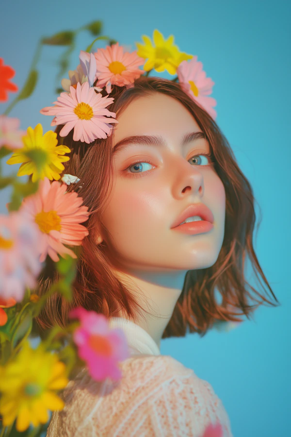 Dreamy Floral Portrait
