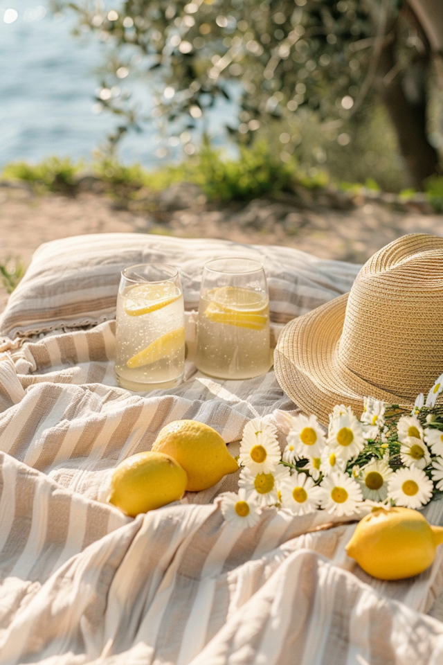 Summer Picnic by the Lake