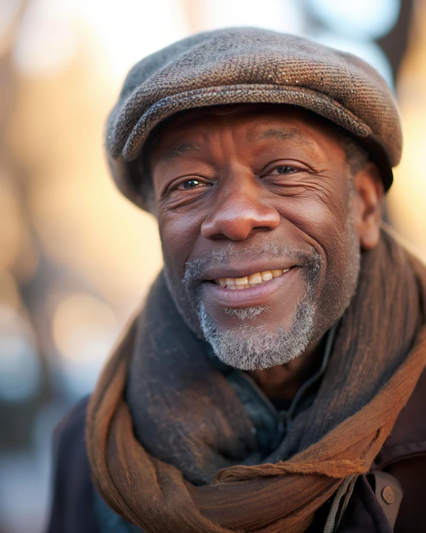 Warm Portrait of Man