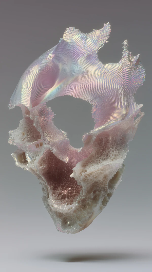 Iridescent Abstract Form