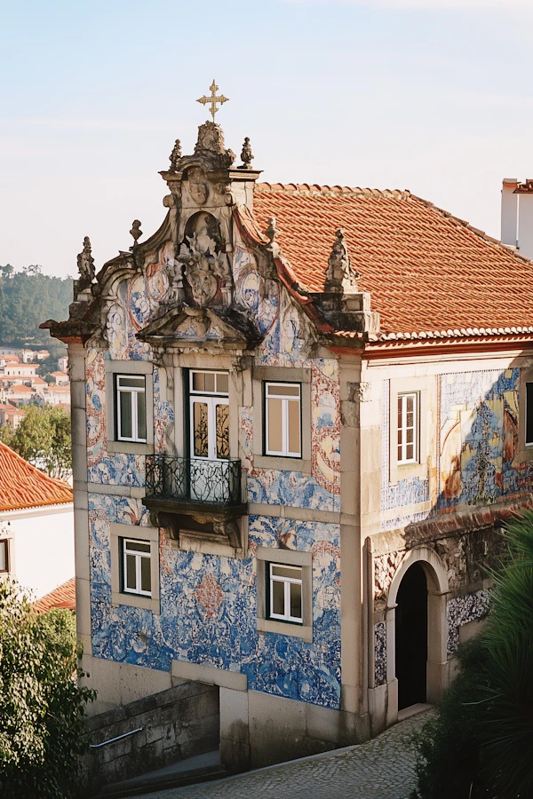 Ornate Portuguese Building with Azulejo Tiles