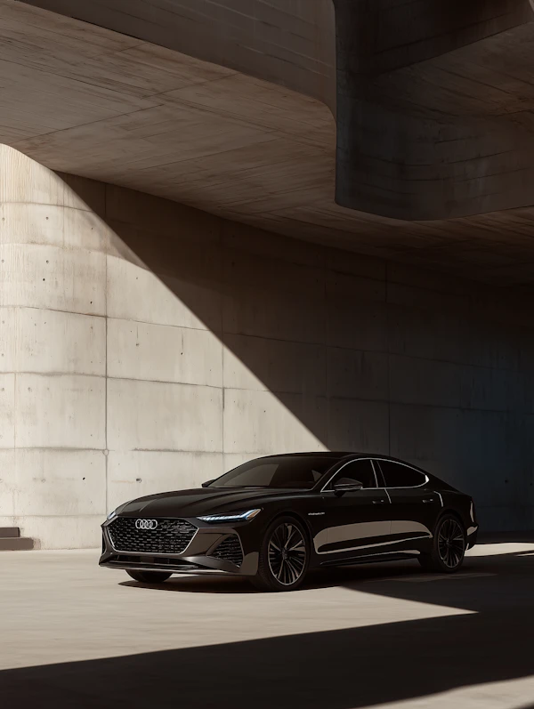 Luxury Black Sedan