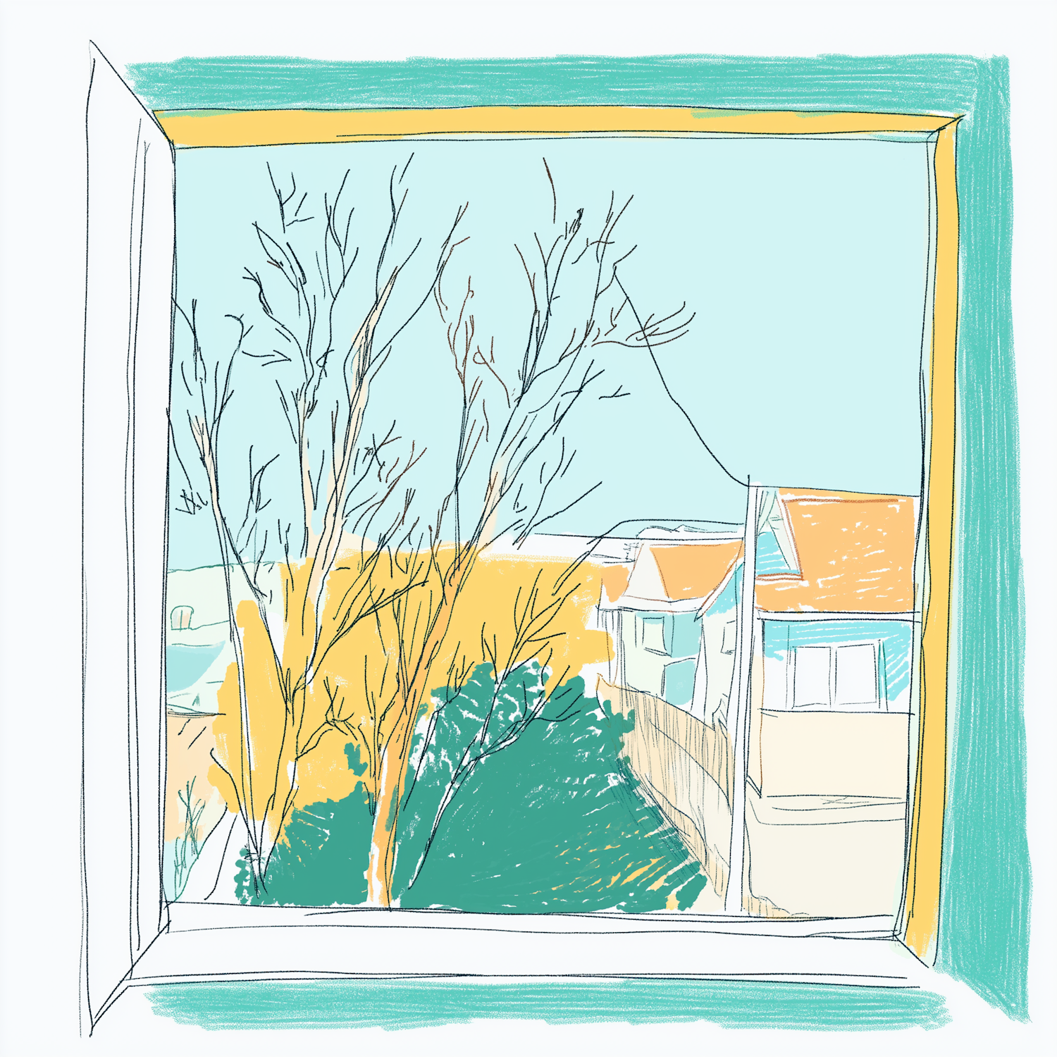 Serene Window View