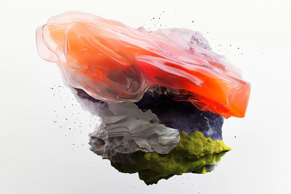 Abstract Composition with Dynamic Colors
