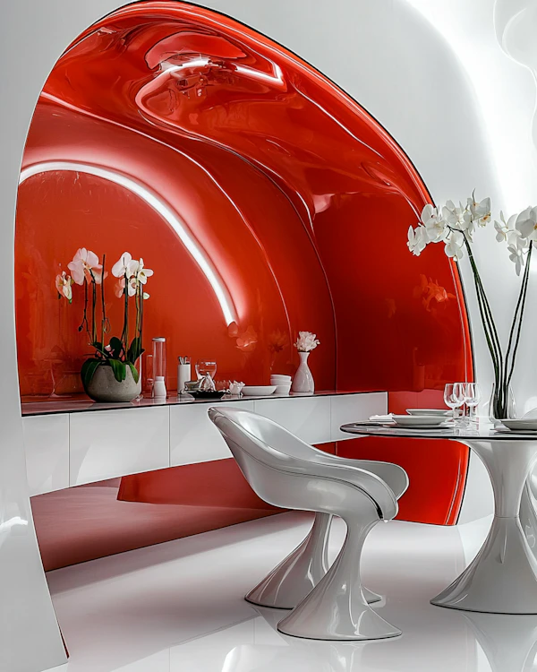 Futuristic Dining Area