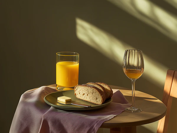 Minimalist Breakfast Scene