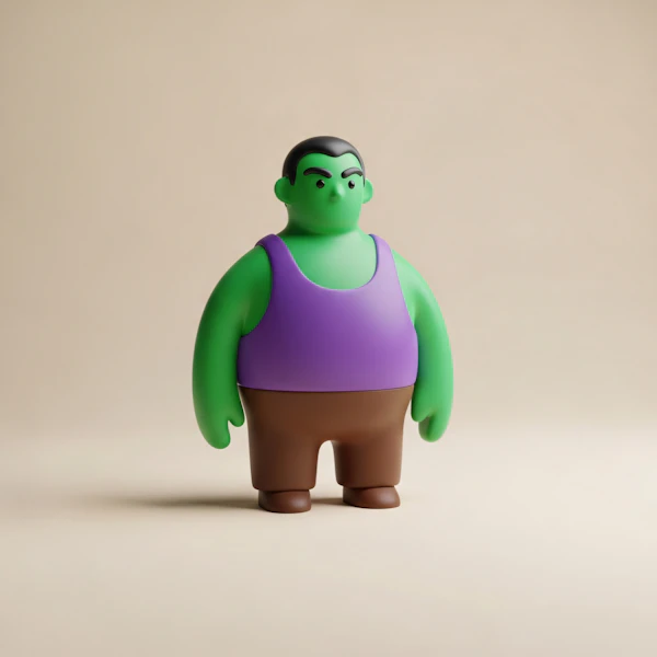 Stylized Cartoon Figure