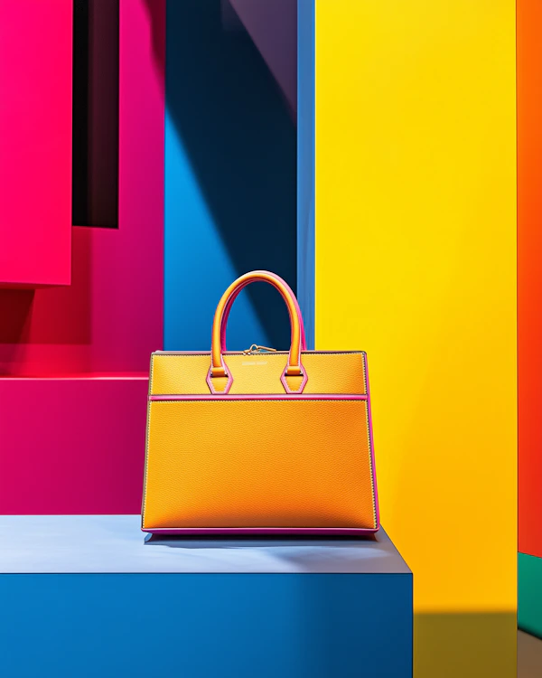Vibrant Yellow Handbag
