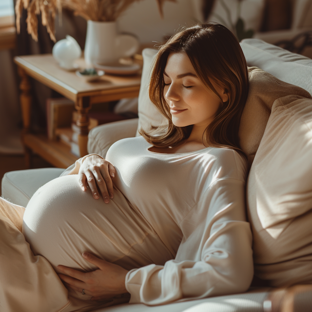 Serene Maternity Moment