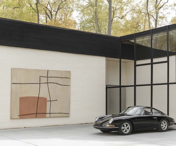 Vintage Porsche Driveway