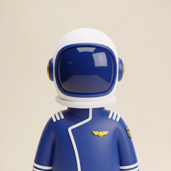 Stylized Astronaut Design