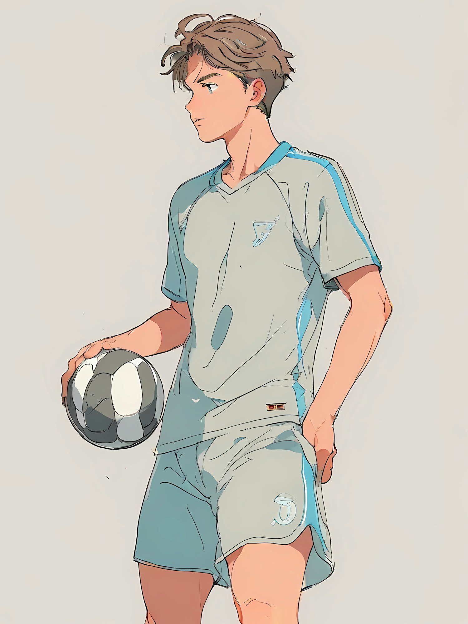 Young Soccer Player Art