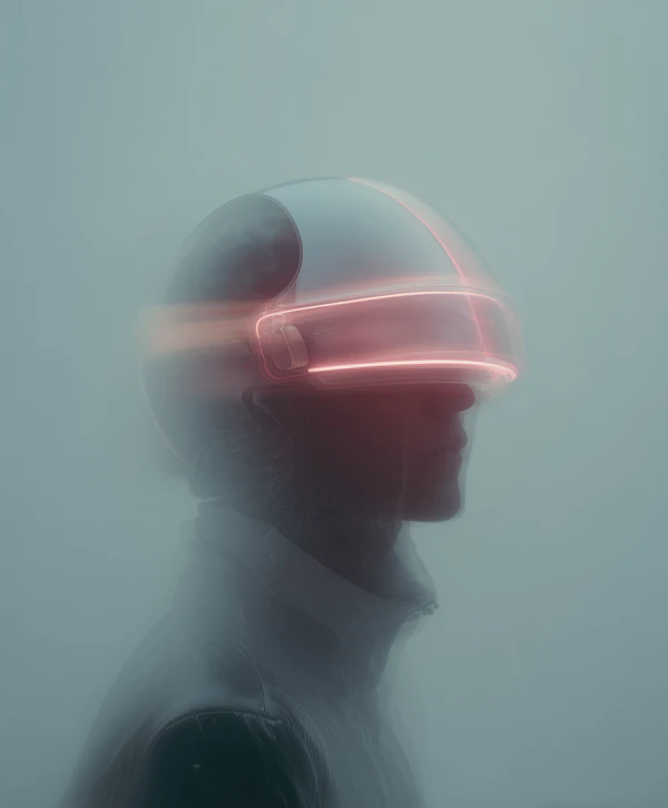 Futuristic Neon Helmet