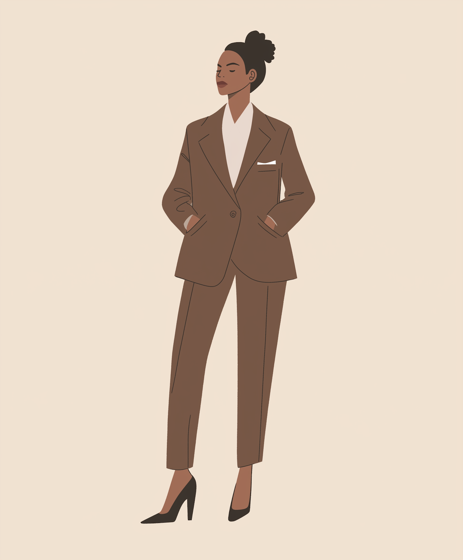 Confident Professional Woman Illustration