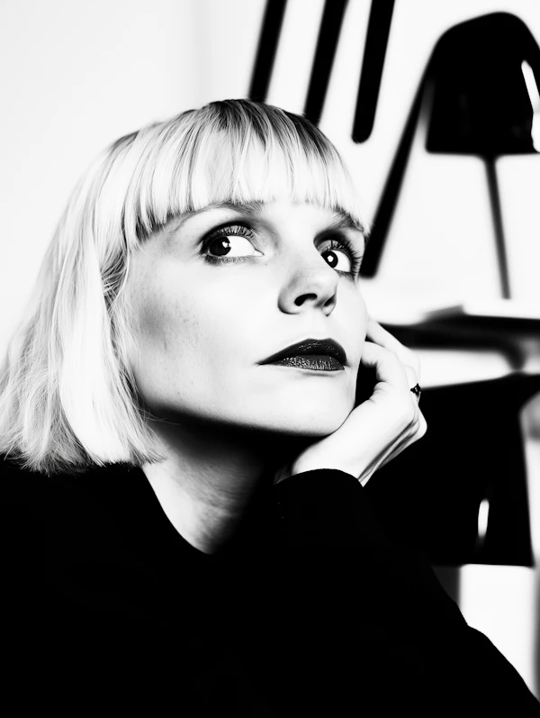 Black-and-White Portrait